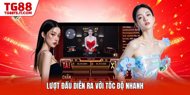 Lượt đấu diễn ra với tốc độ nhanh